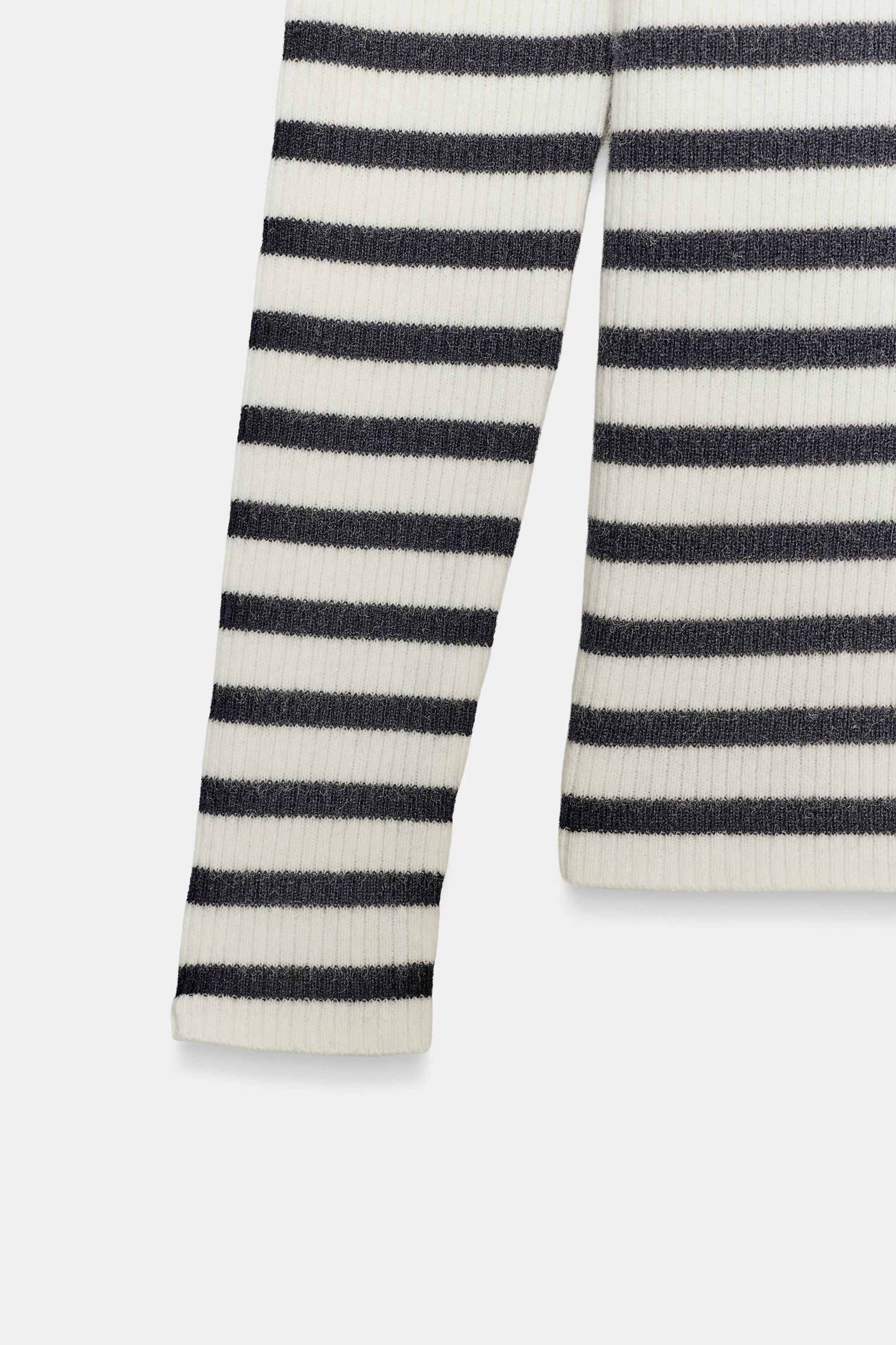 PULL EN MAILLE À RAYURES EXTRAS DOUCES